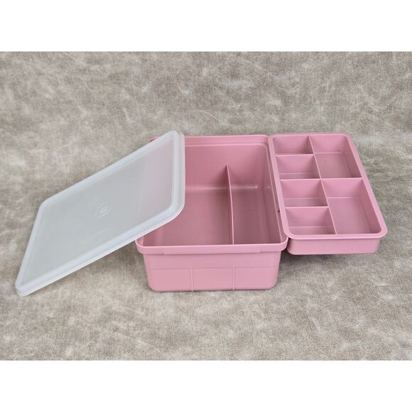 Tupperware Tuppercraft Organizer ~ Sewing Kit ~ Vintage Tupperware - Picture 1 of 9